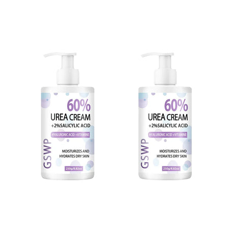 GSWP 60% Urea Moisturising Hand and Foot Cream, Containing Salicylic Acid, Protects and Nourishes Hands and Feet. 250g/500g