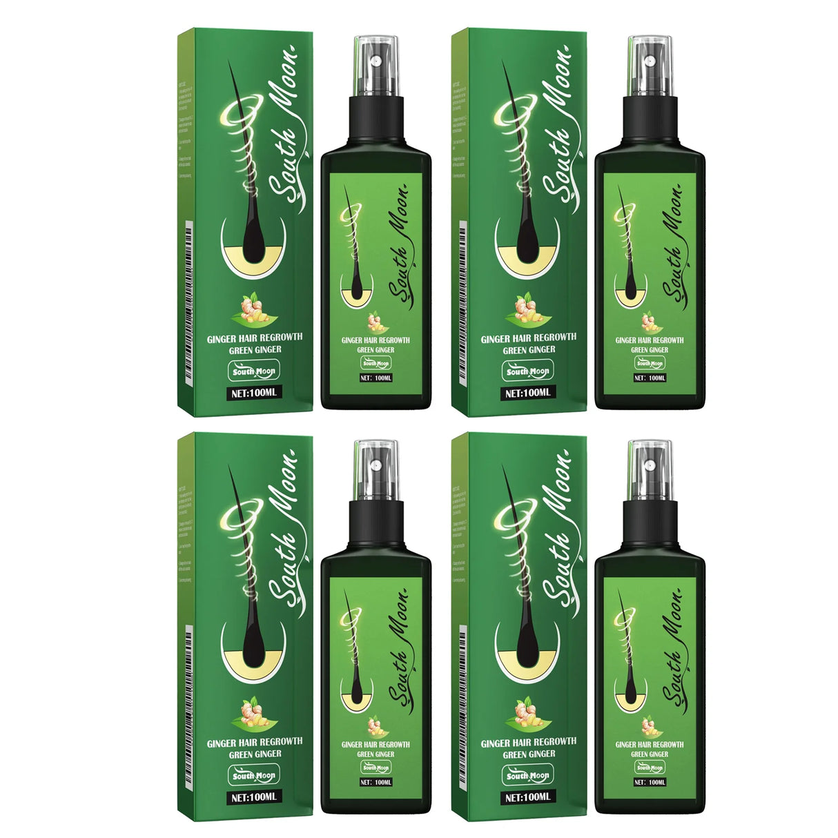 Ginger Hair Spray Promote Growth Anti Loss Improve Thin Dry Breakage Hair Nourish Root Scalp Damaged Treatment Hair Grow Spray