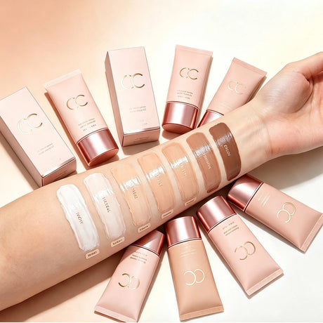 Multi Skin Type Cc Tinted Moisturizer One Step Hydrating Tone up Cream Hide Blemishes Natural Oxidation Resistant Smooth Base