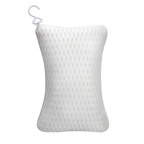 Bath Pillow with Easy-Dry Hook, Neck Support, 2 Anti-Slip Suction Cups