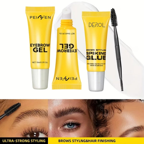 Styling Eyebrow Gel, Eyebrow Shaping Cream with Brush, Strong Hold Wild Eyebrow Gel, Mother's Day Gift