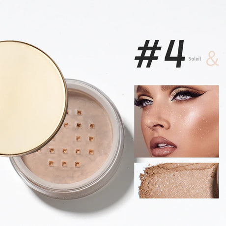 Diamond Glitter Loose Powder 6 Colors Pearlescent Oil Control Mineral Powder Face Foundation Cosmetics Lasting Makeup Powder