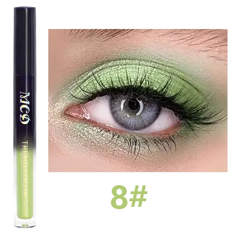 13-Shade Waterproof Liquid Eyeshadow Palette - High Shine Long-Lasting & Smudge-Proof Makeup Set for Glamourous Looks glitter