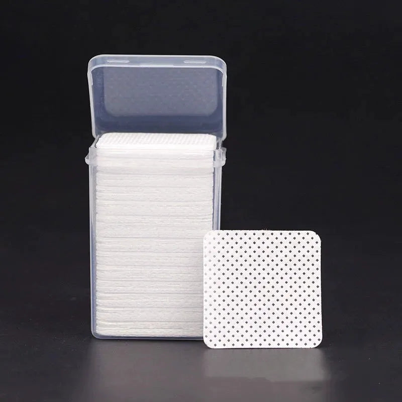 200pcs/Box Lint Free Nail Wipes Gel Nail Polish Remover Wipes Absorbent Acetone Nail Glue Polish Clean Solft Magic Stuff Pad