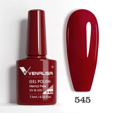 VIP5 Venalisa Nail Gel Polish Jelly Color HEMA/TPO FREE Nude Pink Semi Permanent Soak Off UVLED Gel Polish Sparkle Gel Varnish