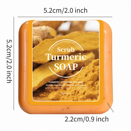 Turmeric Essential Oil Cleansing Soap Containing Citric Acid Vc Can Deeply Cleanse And Brighten The Skin It Is A Disposable Soap
