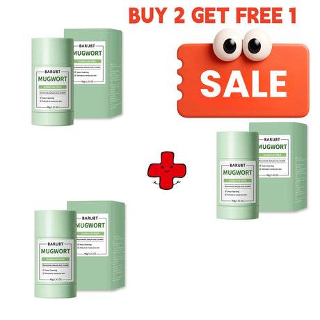 Clay Cleansing Stick - Solid Facial Mask for Blackhead Care, Pore Refining & Oil Control, Gentle Deep Cleaning Skincare Home Spa