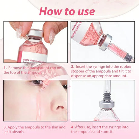 Deep Collagen Essence Peptide Activation Pink PDRN Stem Cell Ampoule Brightening Moisturizing Skincare