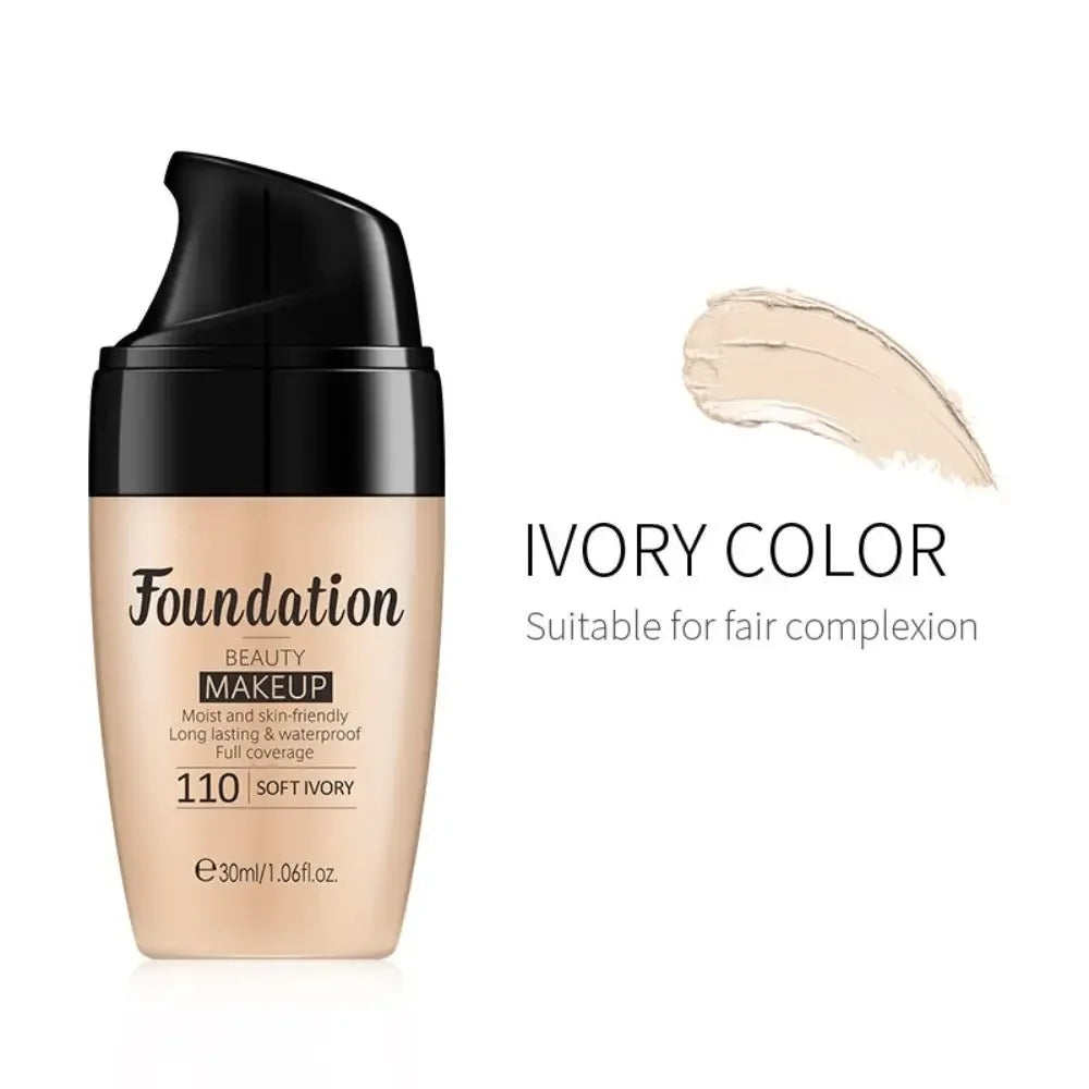 Double Wear Liquid Foundation Stay in Place Long Lasting Concealer Foundation Make-up Oil Control Moisturizing Facial Makeup
