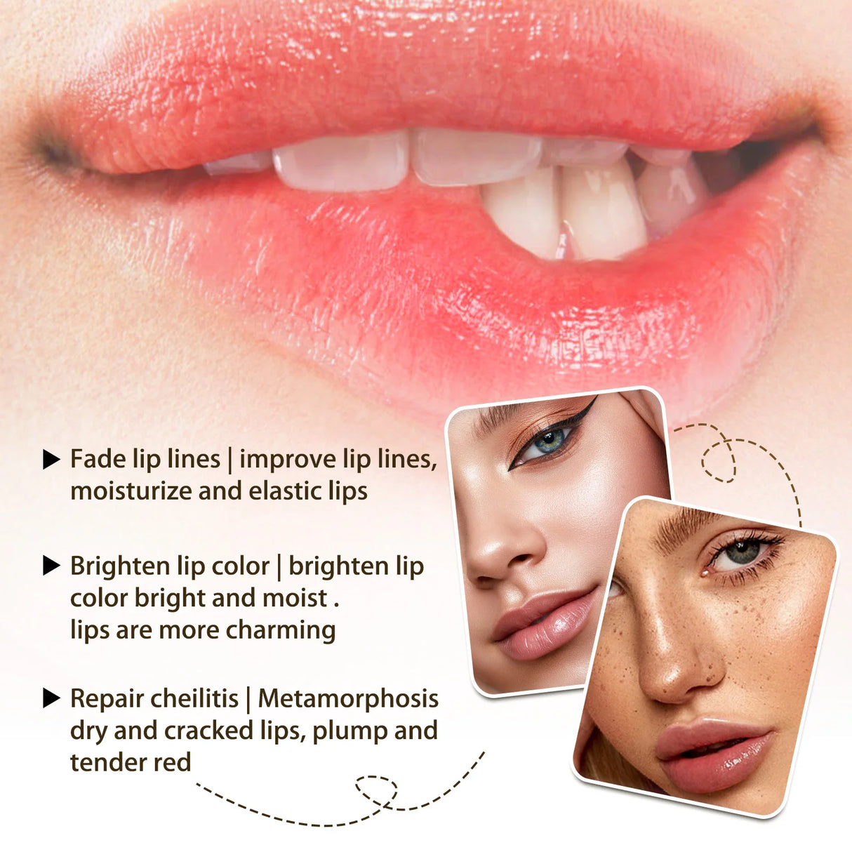 10Pcs Marine Collagen Lip Mask Nourishing Lip Care Moisture Fruits Essence Firming Moisturizing Labial Gel Patch Lips Pad Patche