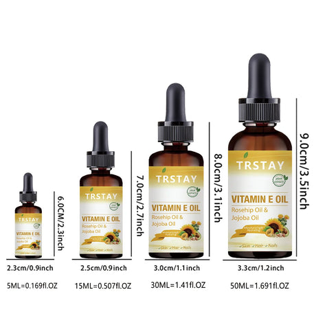 Botanical Extract Vitamin E Oil,Rosehip and Jojoba Oil Blend for Fast Absorption Facial Skin Protection