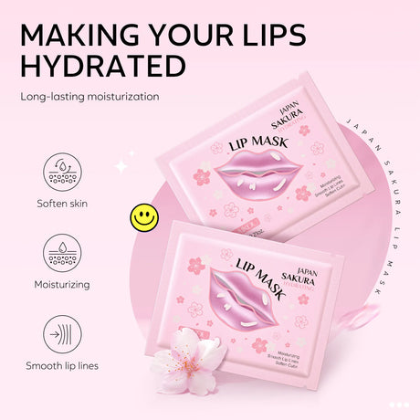 LAIKOU 5/10pcs Lip Mask Lip Care Moisturizing Hydrating Repair Lighten Lip Lines Gel Patch Lips Pad Patches Care Products