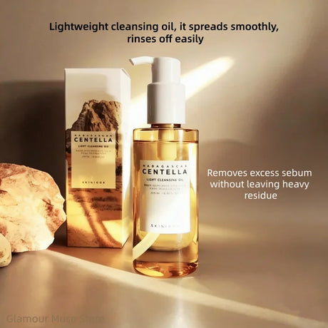 Korean Centella Kits Light Cleansing Oil and Hyalu-Cica Water-Fit Suncreen Moisturizing Makeup Remover Shrink Pore Face Care Set