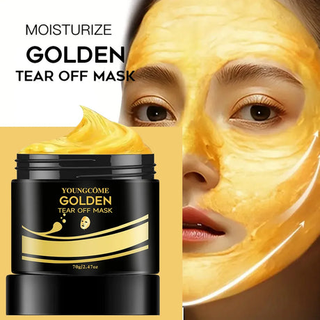 24K Gold Tear Off Mask Deep Cleansing Remove Blackheads Firming Skin Oil-Control Whitening Skin Care Moisturizing Masks