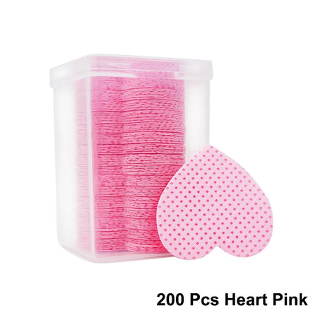 200Pcs Lint Free Nail Wipes Eyelash Glue Wipes Nail Polish Remover Pads Gel Nail Cleansing Wipes Suitable for Home or Salon Use