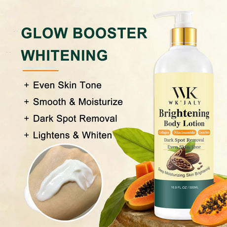 WK JALY Lightening Skin Care Kit for Dark, Black, Caramel Skin, Moisturizing, Acne and Spots Removal, Even Skin Tone for Women