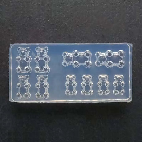 1/2PCS Mini Bear Mold 3D Silicone Molds for Resin Jewelry Making Supplies Nail Art Charms