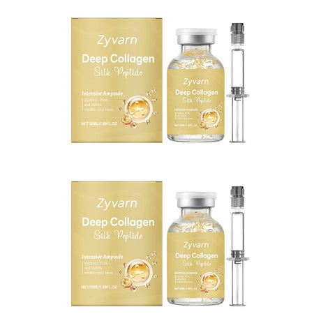 Korean Skincare Collagen Silk Peptide Intensive Lifting Ampoule Skin Elasticity Hydrating Barrier Repair Anti-Oxidant Face Serum