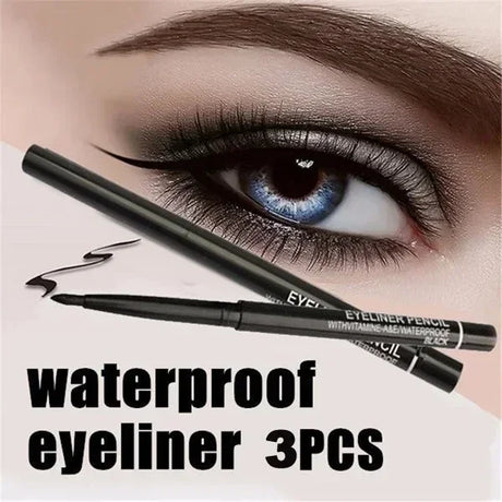 3-Pack Late-Model Women'S Makeup Rotary Retractable Eyeliner