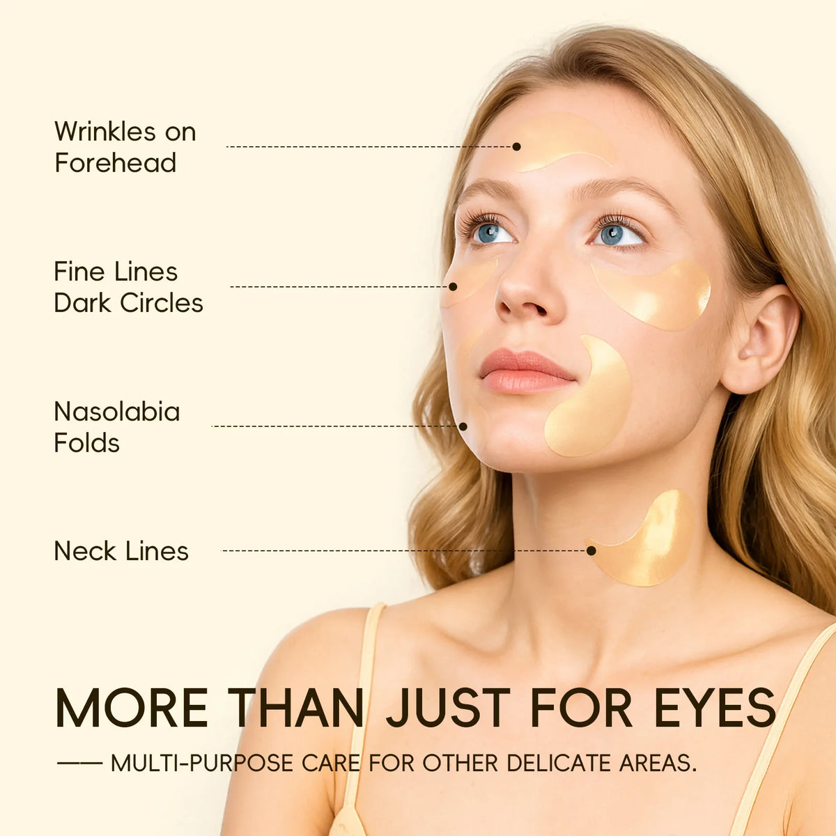 LAIKOU Snail or Sakura Under Eye Mask Anti Aging Hydrating Reduce Dark Circles Puffiness 50 Pieces for Daily Eye Care
