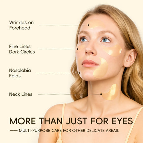 LAIKOU Snail or Sakura Under Eye Mask Anti Aging Hydrating Reduce Dark Circles Puffiness 50 Pieces for Daily Eye Care