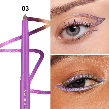 Color-Changing Eyeshadow Stick Multi Chrome Eyeliner Waterproof