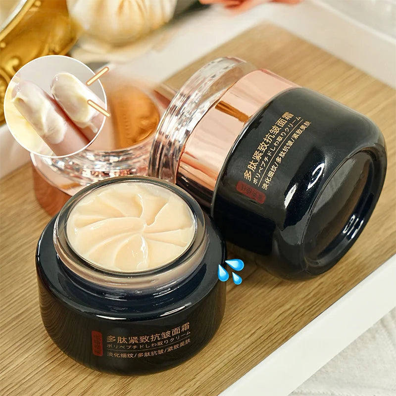 Polypeptide Anti-Wrinkle Firming Face Cream Deep Hydration Brighten Dull Skin Minimize Fine Lines Moisturizing Day Night Cream