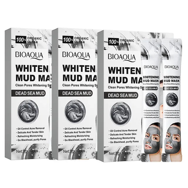 30pcs BIOAQUA Vitamin C Mud Masks Clay Face Mask Skincare Cucumber Moisturizing Anti-aging Whitening Facial Masks Skin Care