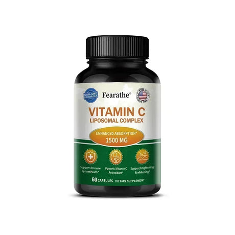 Liposomal Vitamin C Capsules - Powerful Antioxidant, Promotes Collagen Production, Skin Glow, Supports Heart, Immune Health