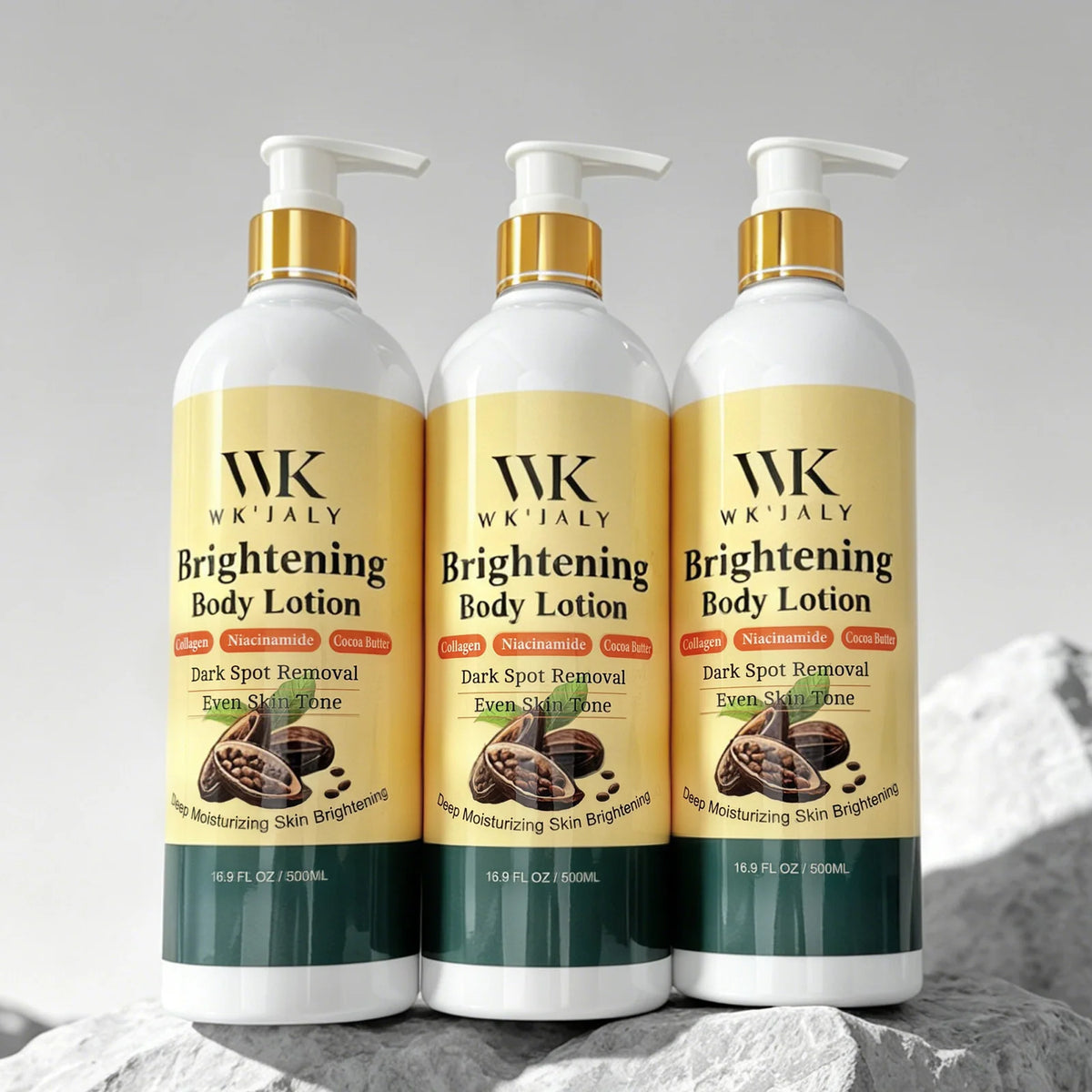 WK JALY Lightening Skin Care Kit for Dark, Black, Caramel Skin, Moisturizing, Acne and Spots Removal, Even Skin Tone for Women