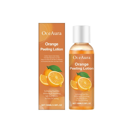 Gentle Peel-off Body Oil, Orange Exfoliating Gel Lotion, Tearable Mask For Dead Skin, Leaves Skin Smooth, Fun Skincare Ritual