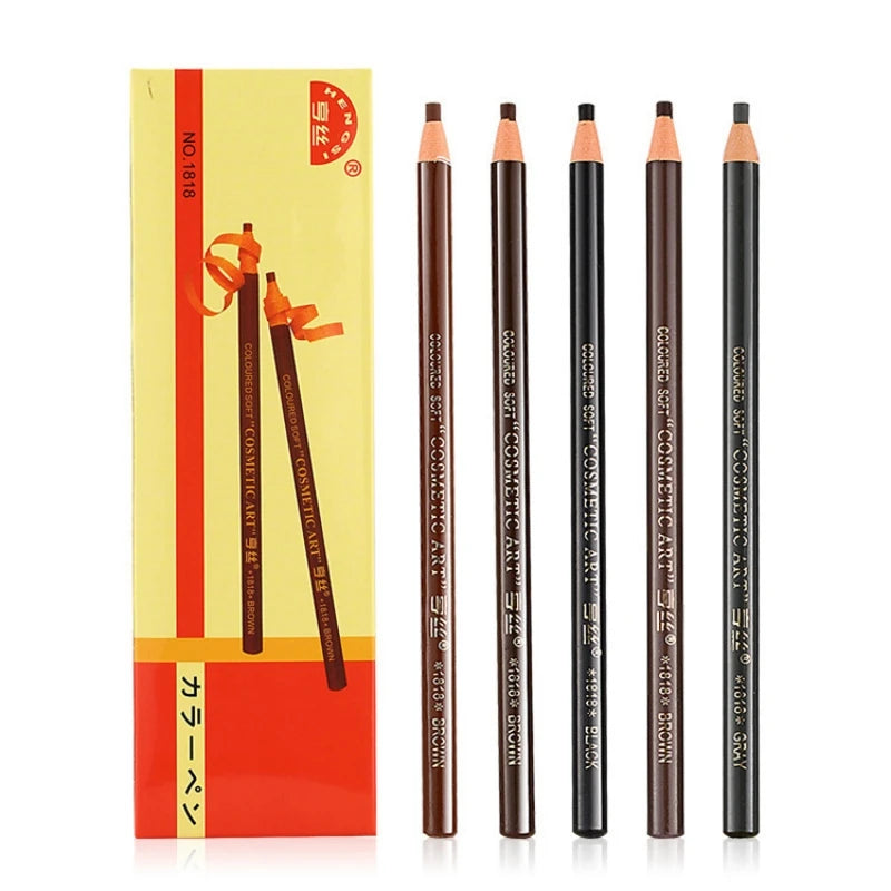 2pcs Waterproof Long Lasting Eyebrow Pencil for Eyebrow Permanent Makeup Tattoo Stereotypes Pen Eyebrow Enhancer
