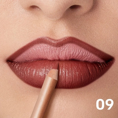 Matte Lip Liner Pencil Nude, Long-Lasting Waterproof, Smudge-Proof, Precise Outline, Smooth Creamy Formula