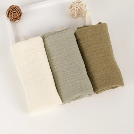 3/5Pcs 6-Layer Pure Cotton Baby Cotton Washcloth Soft Gauze Cotton Newborn Burp Cloth Absorbent Baby Towels Square Towels