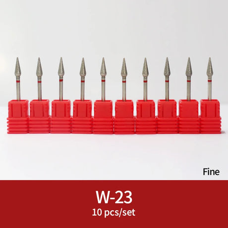Diamond Ceramic Nail Drill Bits Milling Cutter For Manicure Left Right Rotary Cuticle Files Buffer DIY Nails Accessories Tools