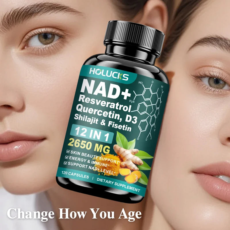 NAD Supplements, Enhances Cellular Vitality, Promotes Cell Repair, Anti-Aging, Boosts Energy and Focus