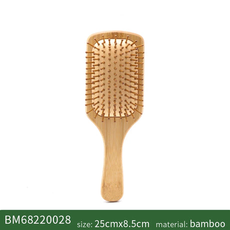 Bamboo Hair Brush Women Styling Hair Comb Hairbrush Wide Teeth Bamboo Combs for Hair Smooth Massage Scalp Brush Barber Comb
