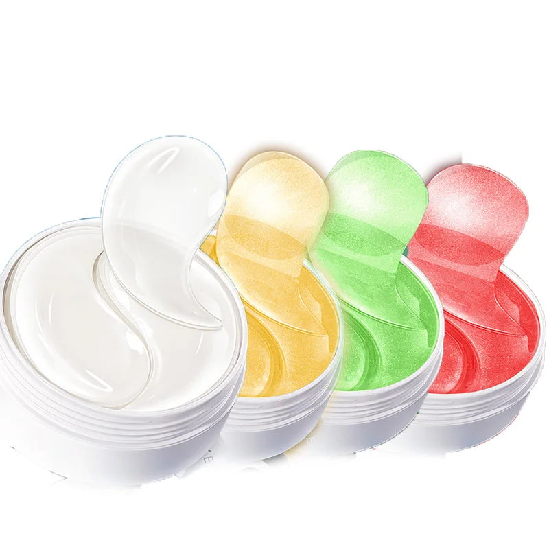 240pcs=120pairs Eye patches Hyaluron Acid & Gold & Seaweed & Black Pearl Hydrating Moisturizing Crystal Collagen Gel Eye Mask
