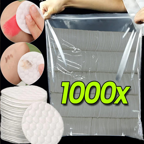 Facial Makeup Remover Disposable Cotton Pads Soft Breathable Double Sided Round Nail Polish Remover Cleansing Pads Makeup Tools