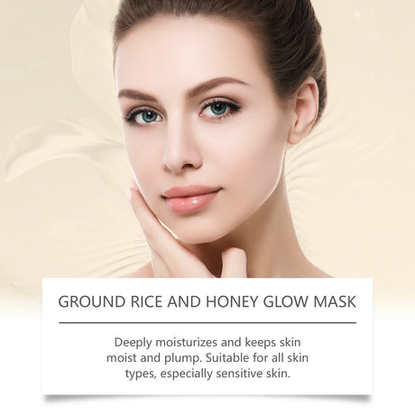 Rice Honey Glow Mask Moisturize Hydrating Nourishing Face Tightening Kaolinite Rice Raw Pulp Sleeping Clay Mask Korean Skin Care