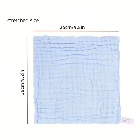 Soft Muslin Baby Washcloths - Gentle Newborn Face Towel for Sensitive Skin, Ideal for Baby Registry & Shower Essentials