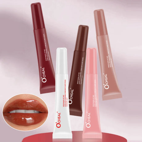 Water Glow Plump Lip Color Liquid Lip Gloss - Cream Moisturizing Non-greasy Lip Oil Gel Lip Care Balm Hydrating Shine