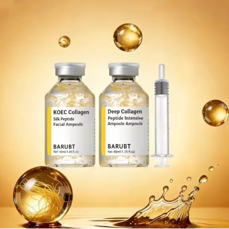 Super Hydrating Collagen Essence, Peptide Firming Ampoule Serum, Liquid Set Needle Type Korean Silk Collagen Moisturizing Serum