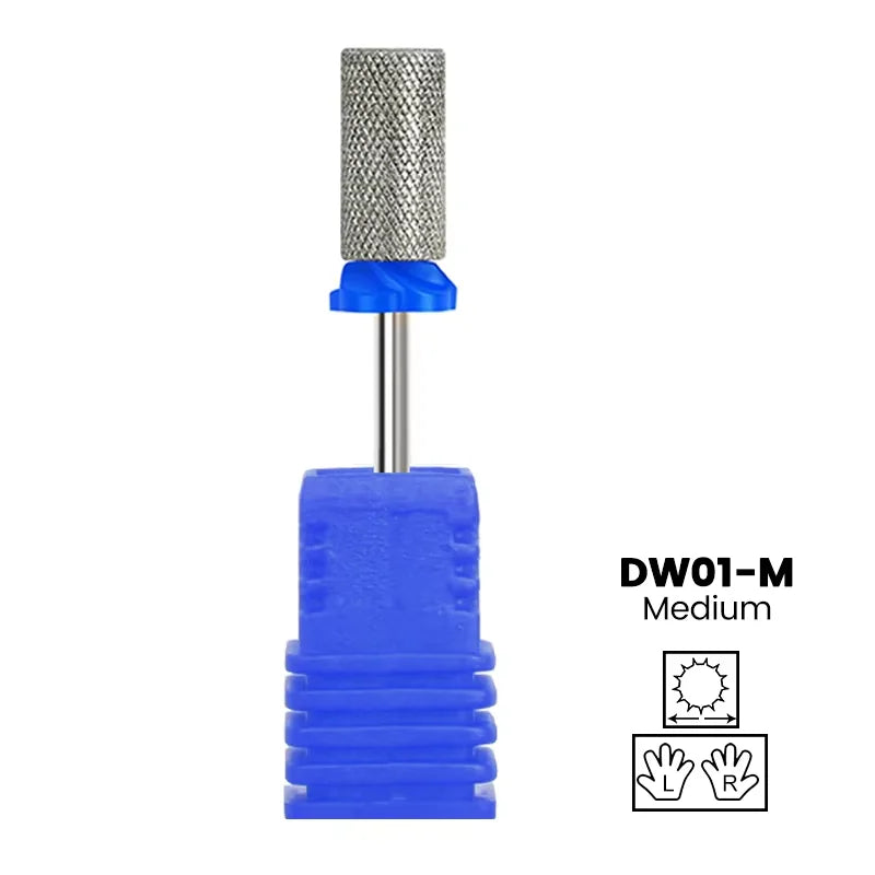 Diamond Ceramic Nail Drill Bits Milling Cutter For Manicure Left Right Rotary Cuticle Files Buffer DIY Nails Accessories Tools