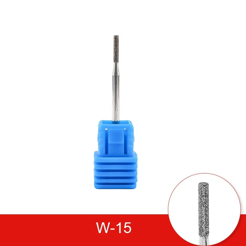 Diamond Ceramic Nail Drill Bits Milling Cutter For Manicure Left Right Rotary Cuticle Files Buffer DIY Nails Accessories Tools