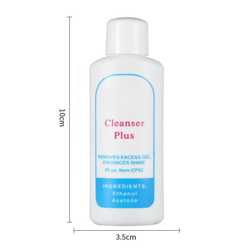 1 PC Gel Polish Remover Cleanser Plus Finger Nail tip Cleaning Liquid 60ml Nail art Cleaner