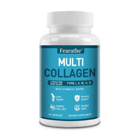 Multi Collagen - Nourishes The Skin, Slows Down Aging, Promotes Healthy Hair, Strong Nails, and Improves Intestinal Digestion