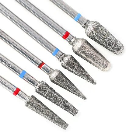 Diamond Ceramic Nail Drill Bits Milling Cutter For Manicure Left Right Rotary Cuticle Files Buffer DIY Nails Accessories Tools