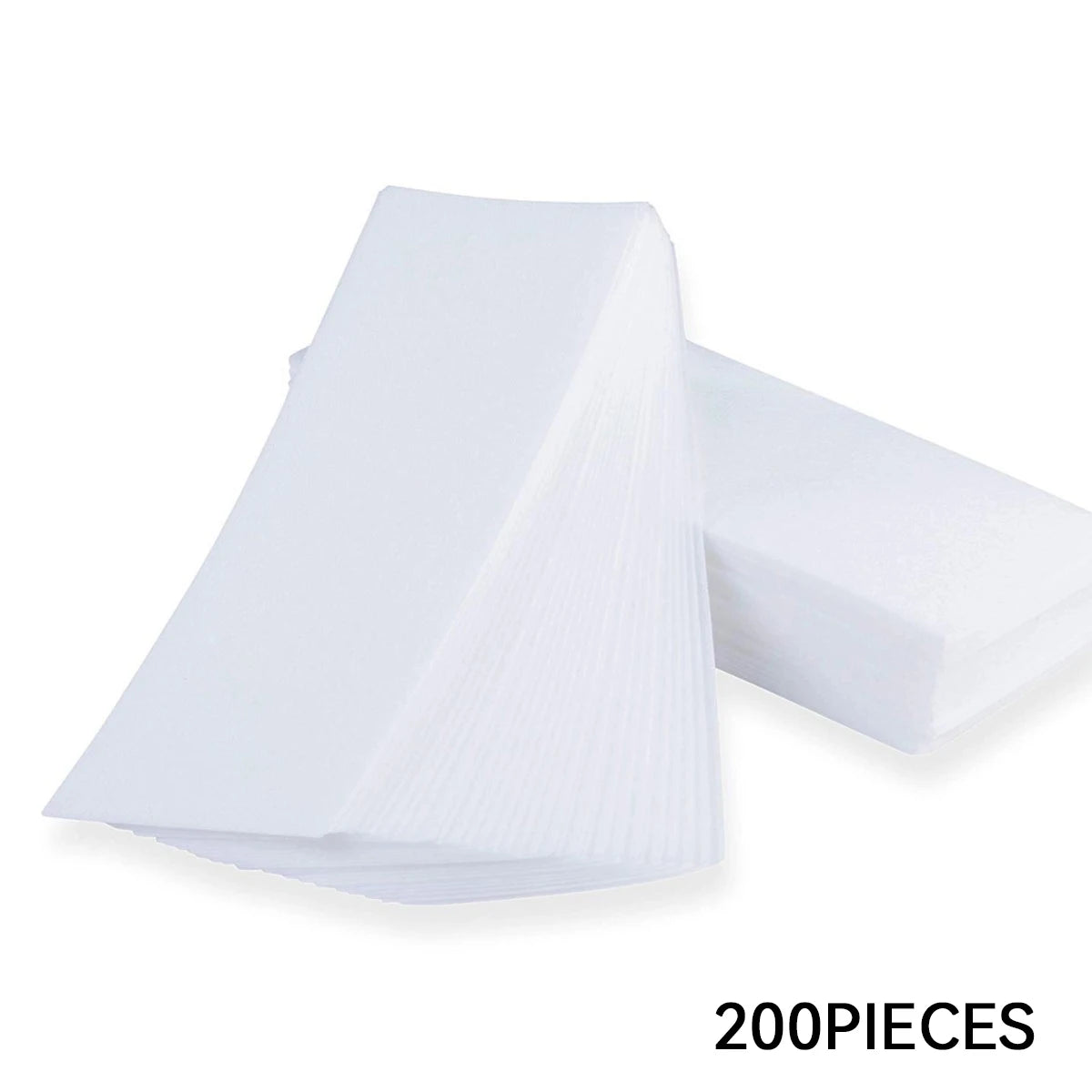 200Pcs Non-woven Waxing Strips Disposable Hair Removal Paper For Soft Wax Full Body Face Legs Chest Back Bikini Area Use