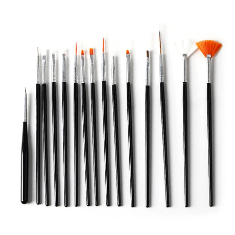 15pcs Fine Detail Paint Brush Set - Miniature Paint Brush for Detailing & Art Painting - Acrylic,Watercolor,Nail Art & Tools